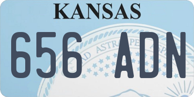 KS license plate 656ADN