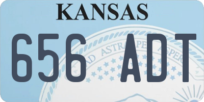 KS license plate 656ADT