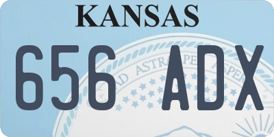 KS license plate 656ADX