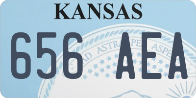 KS license plate 656AEA