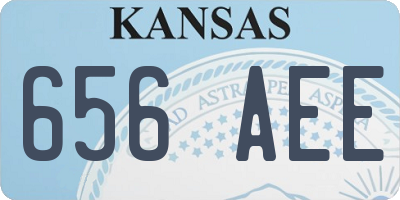 KS license plate 656AEE