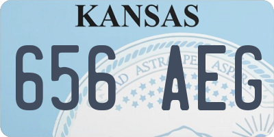 KS license plate 656AEG