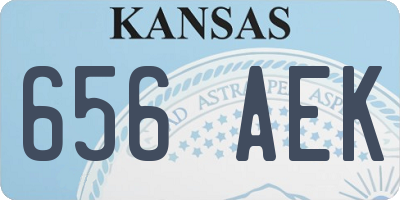 KS license plate 656AEK