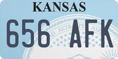 KS license plate 656AFK