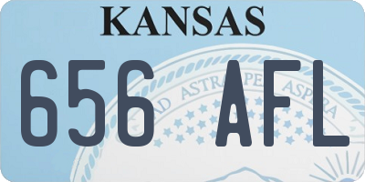 KS license plate 656AFL