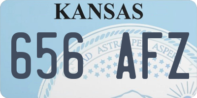 KS license plate 656AFZ