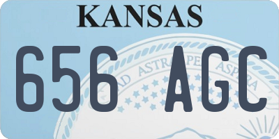 KS license plate 656AGC