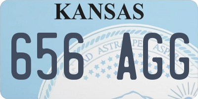 KS license plate 656AGG