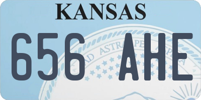 KS license plate 656AHE