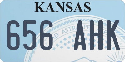 KS license plate 656AHK