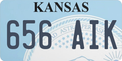 KS license plate 656AIK