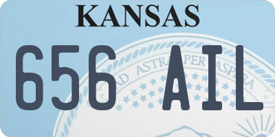 KS license plate 656AIL