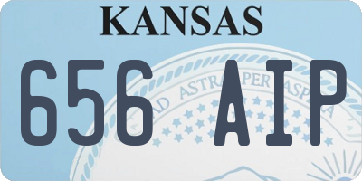 KS license plate 656AIP