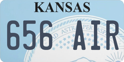 KS license plate 656AIR