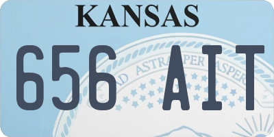 KS license plate 656AIT