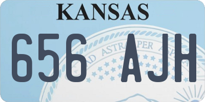 KS license plate 656AJH