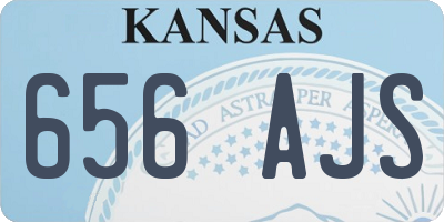 KS license plate 656AJS