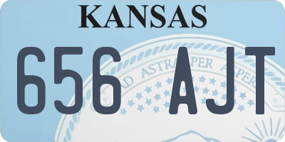 KS license plate 656AJT