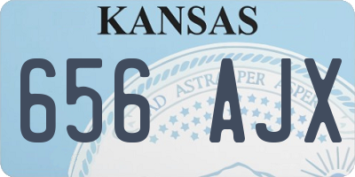 KS license plate 656AJX