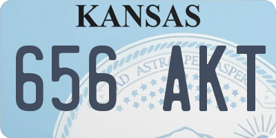 KS license plate 656AKT