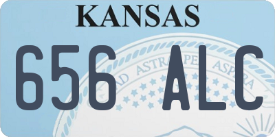 KS license plate 656ALC
