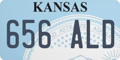 KS license plate 656ALD