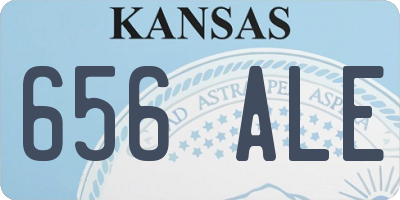 KS license plate 656ALE
