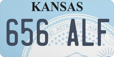 KS license plate 656ALF