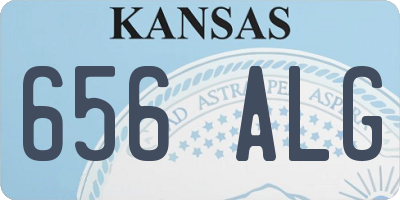 KS license plate 656ALG