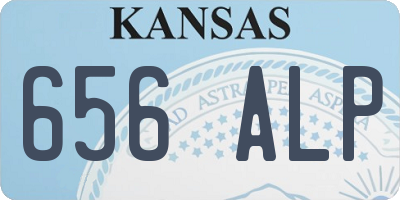 KS license plate 656ALP