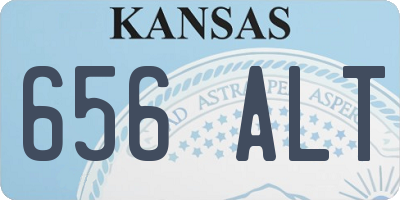 KS license plate 656ALT