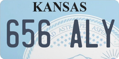 KS license plate 656ALY