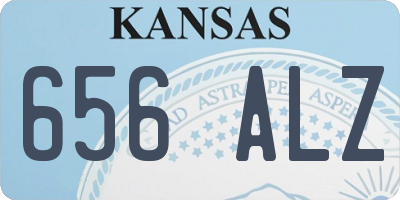 KS license plate 656ALZ