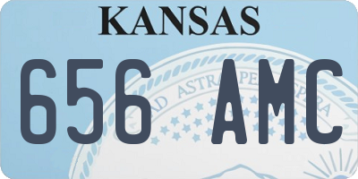 KS license plate 656AMC