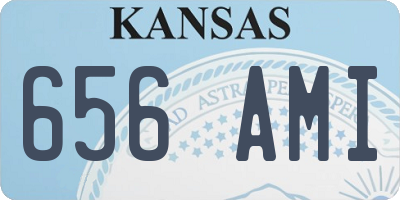 KS license plate 656AMI