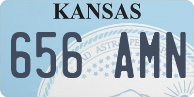 KS license plate 656AMN