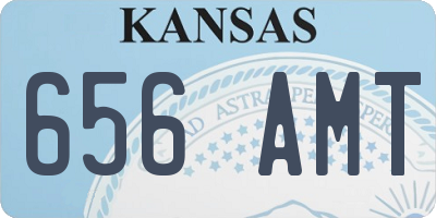 KS license plate 656AMT