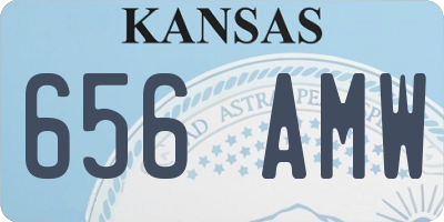 KS license plate 656AMW