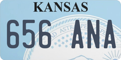 KS license plate 656ANA