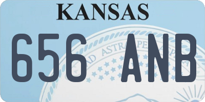 KS license plate 656ANB