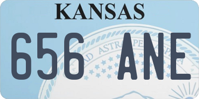 KS license plate 656ANE