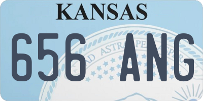 KS license plate 656ANG