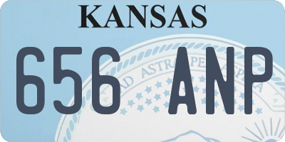 KS license plate 656ANP