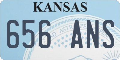 KS license plate 656ANS