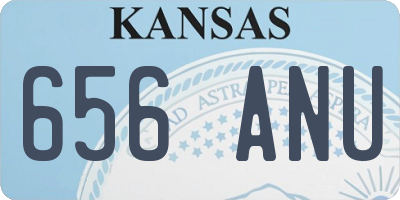 KS license plate 656ANU