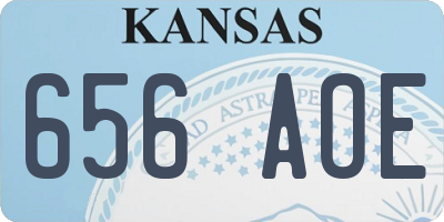 KS license plate 656AOE