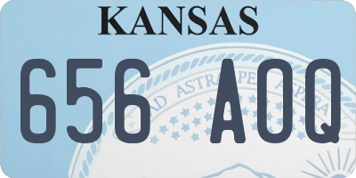 KS license plate 656AOQ