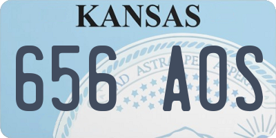 KS license plate 656AOS