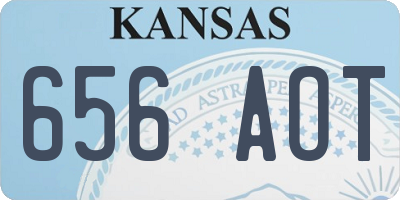 KS license plate 656AOT