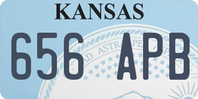 KS license plate 656APB